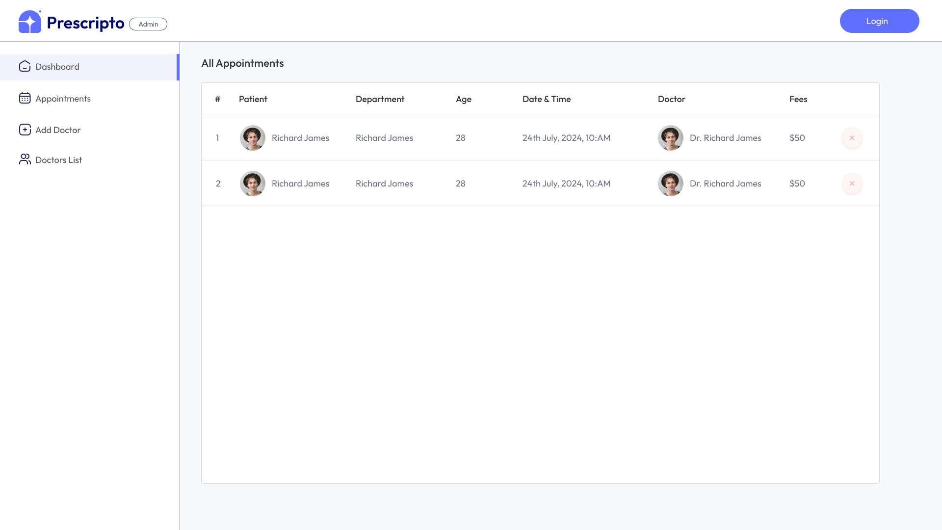 Prescripto – Doctor Appointment Booking System - Insyra