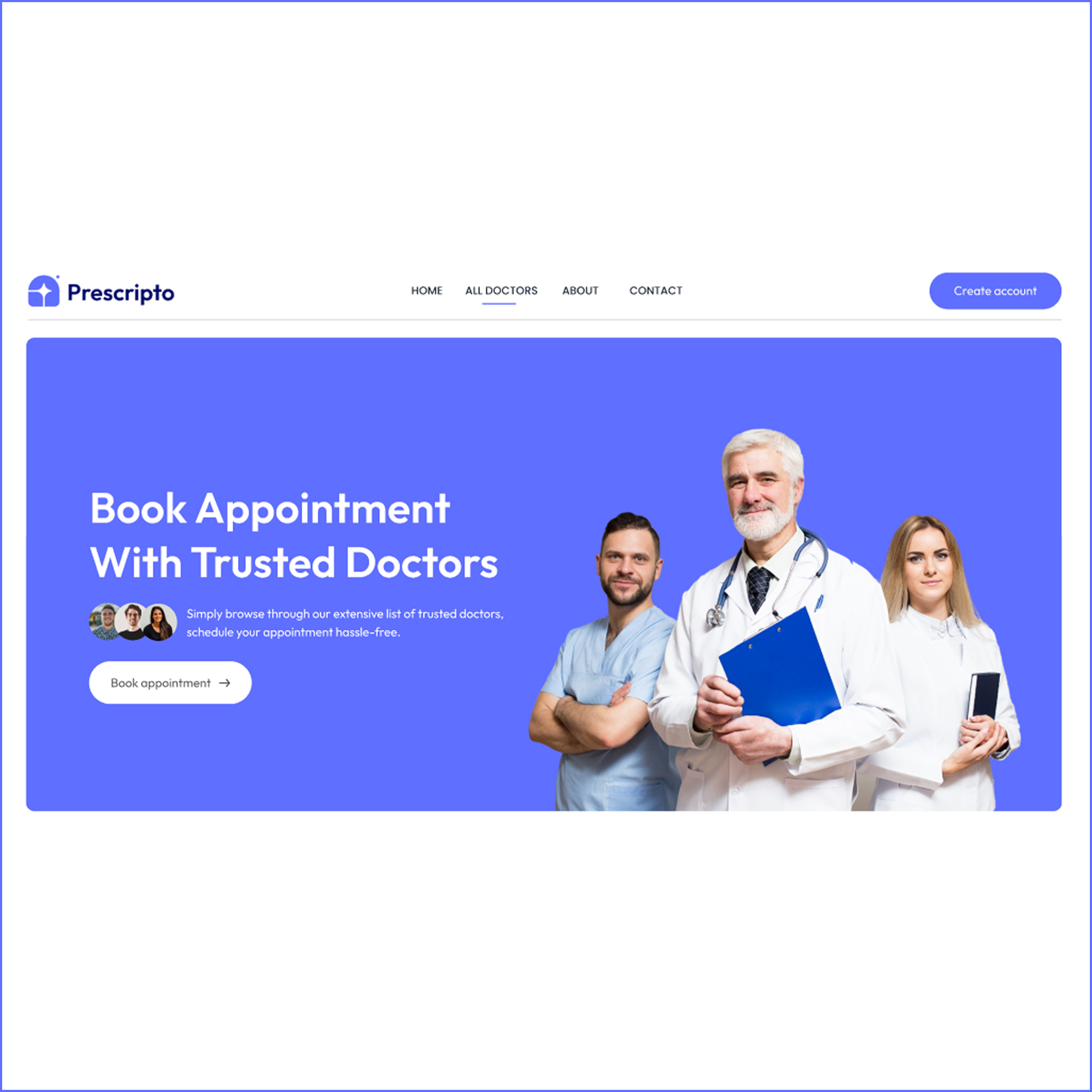 Prescripto – Doctor Appointment Booking System